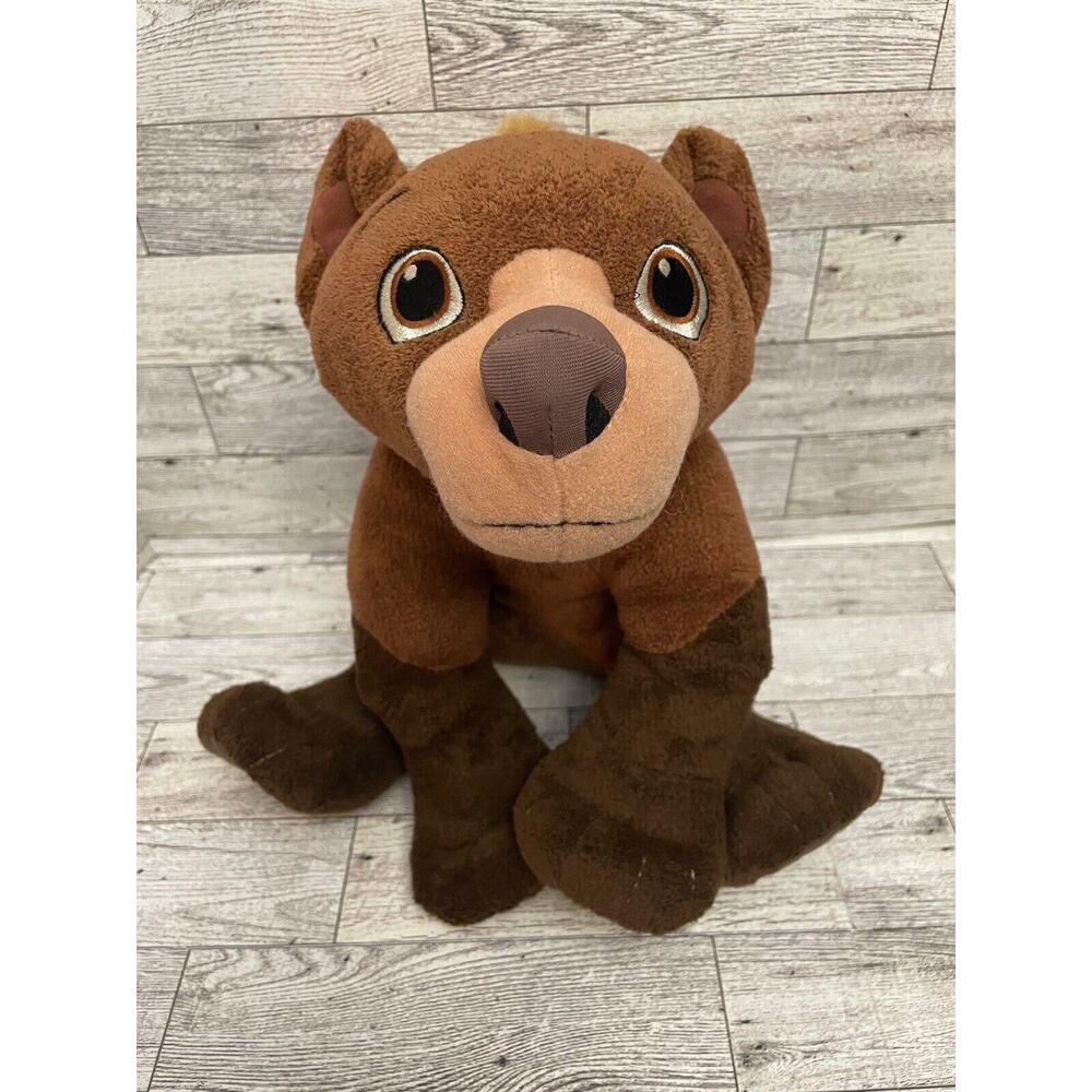 Disney Brother Bear KODA 10" ~Singing~ Plush Gold Paw Logo Hasbro Stuffed Animal
